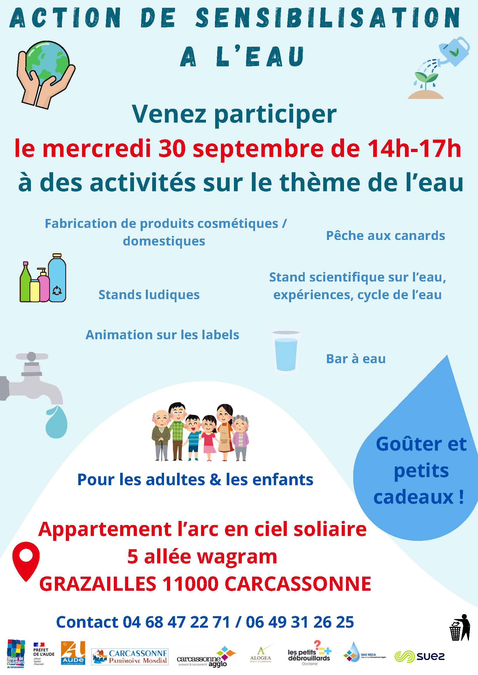 affiche actions sur l'eau Ozanam